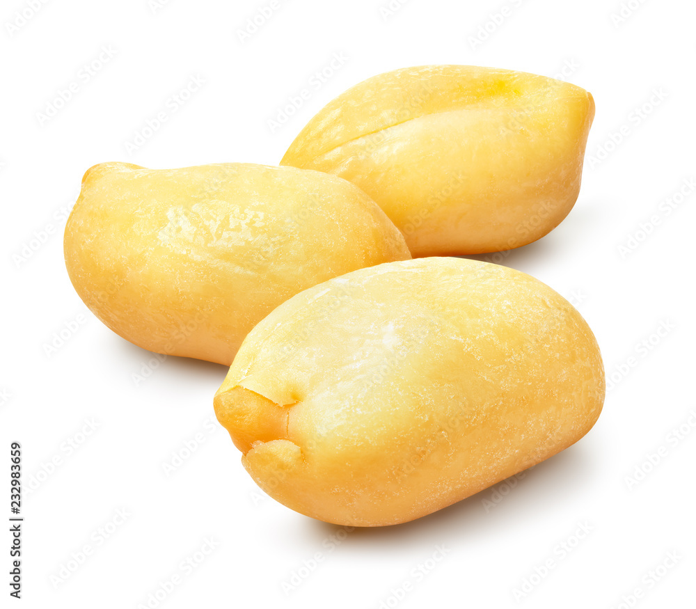 Peanuts isolated. With clipping path.