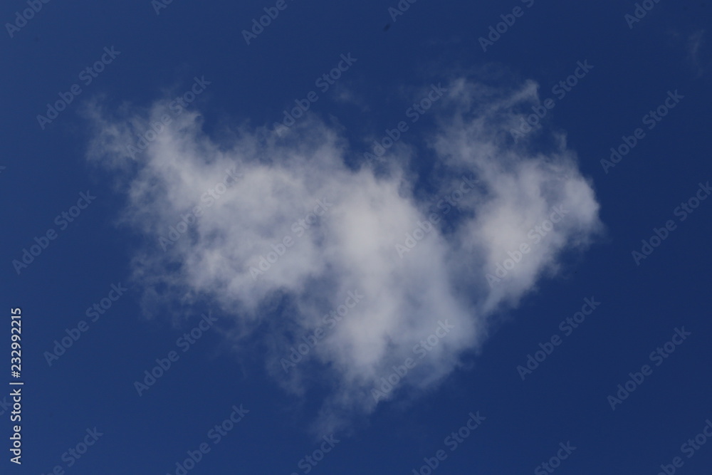 cloud in the shape of a heart