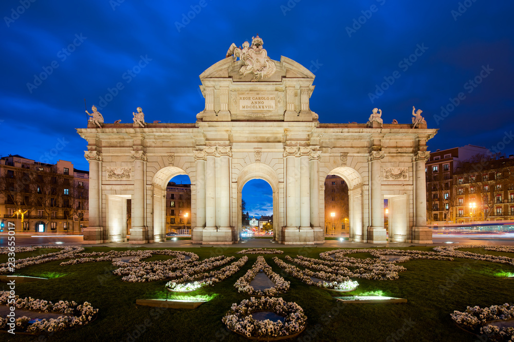 The Alcala Door (Puerta de Alcala) is a one of the Madrid ancient doors of the city of Madrid, Spain