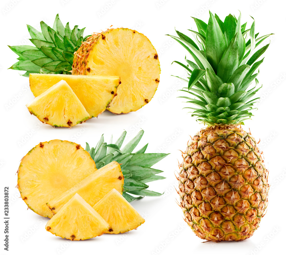 pineapple isolated on white