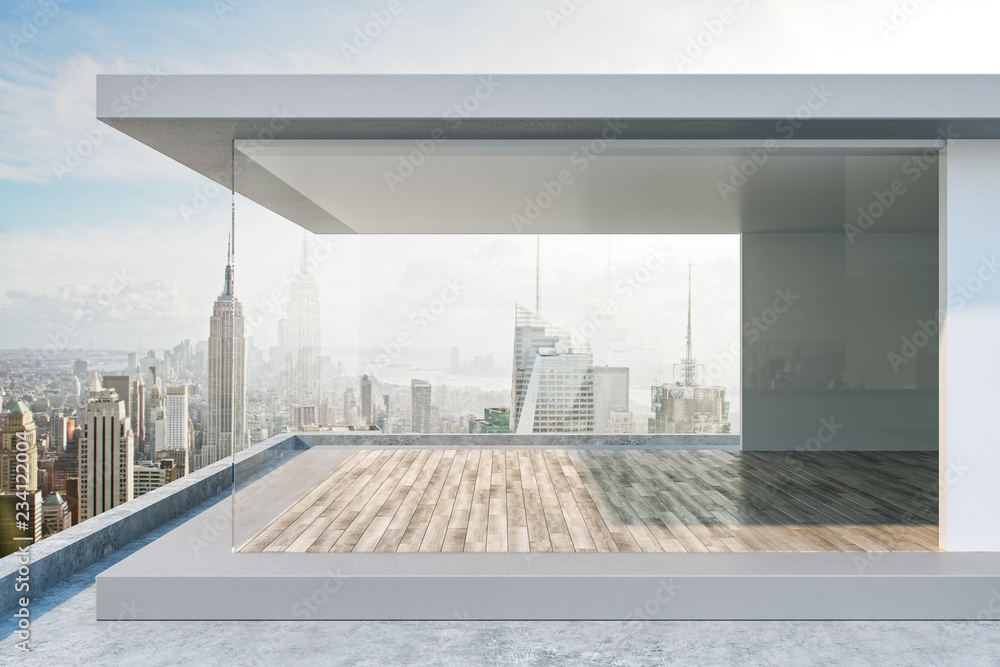 Luxury rooftop with NY view