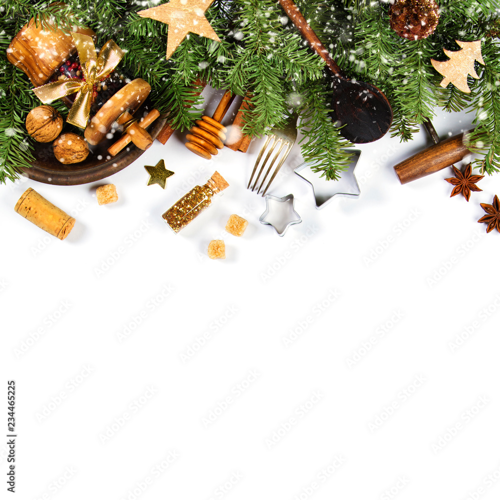 Christmas cooking background - space for your text