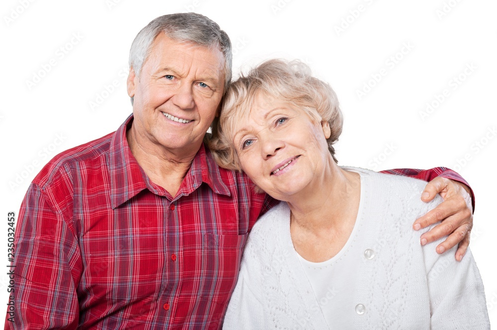 Portrait of a Mature Couple Embracing