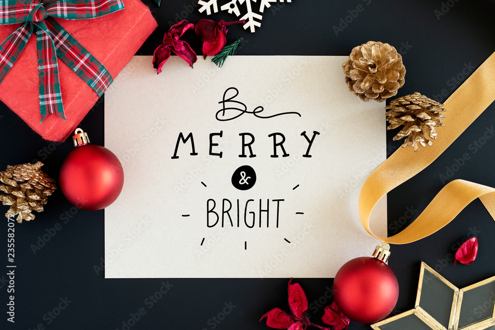 Be Merry&Bright卡片实物模型