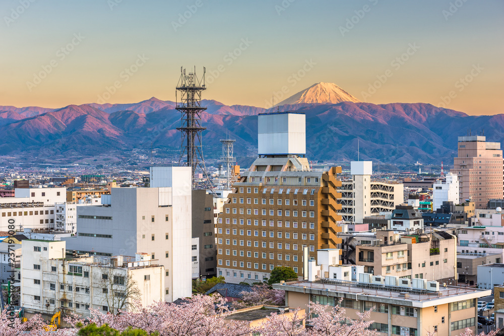 高富，日本富士山城市天际线