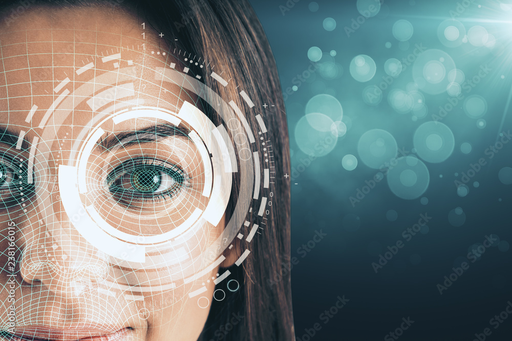 Biometrics and technology concept