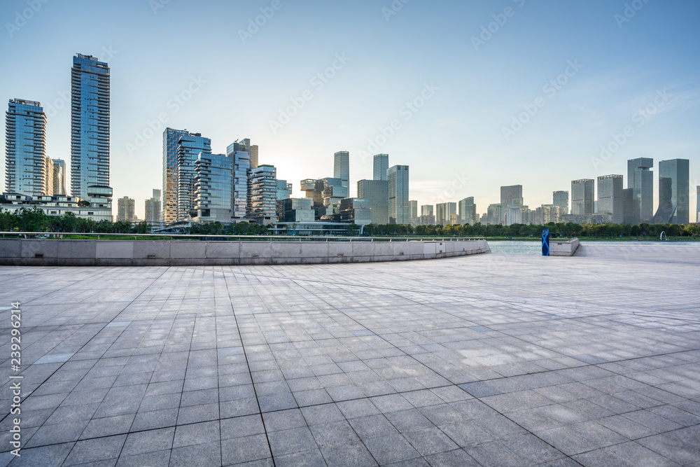 城市天际线全景