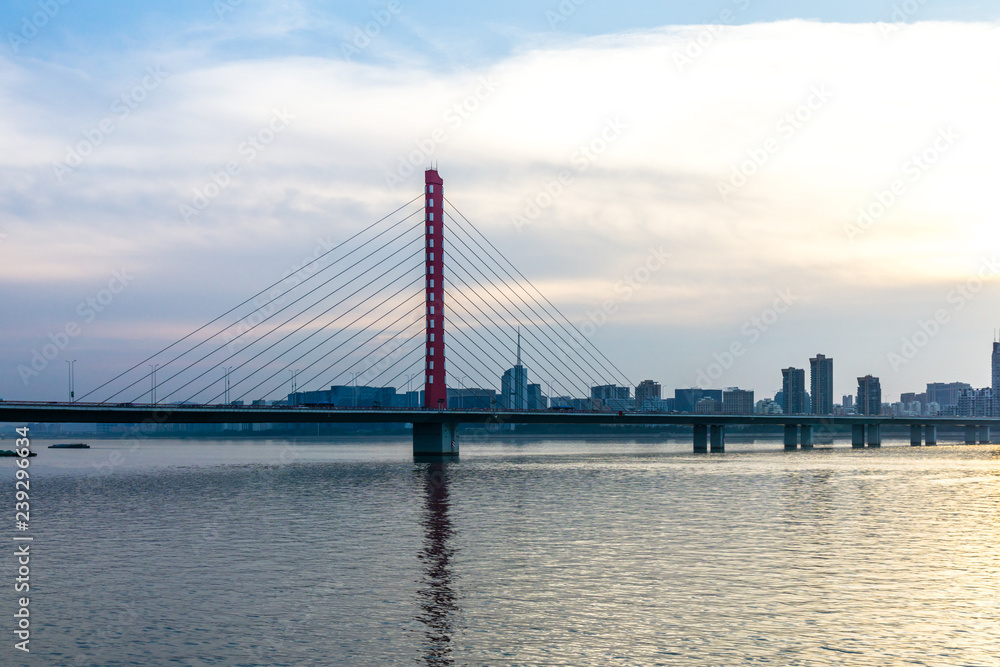 城市天际线全景