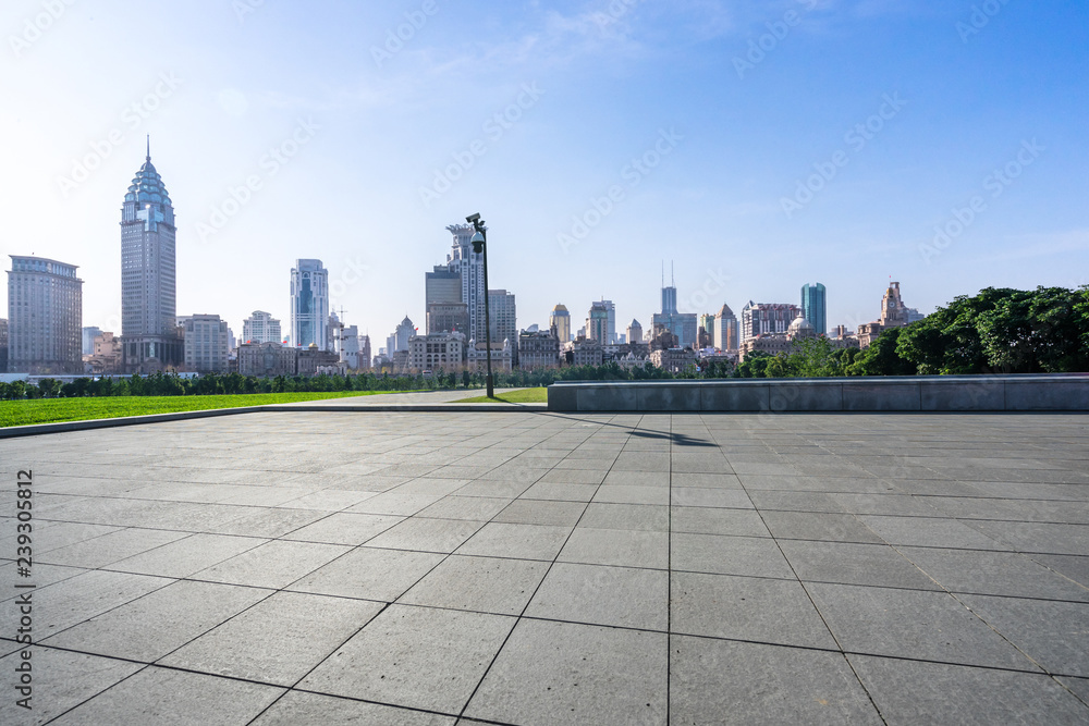 城市天际线全景