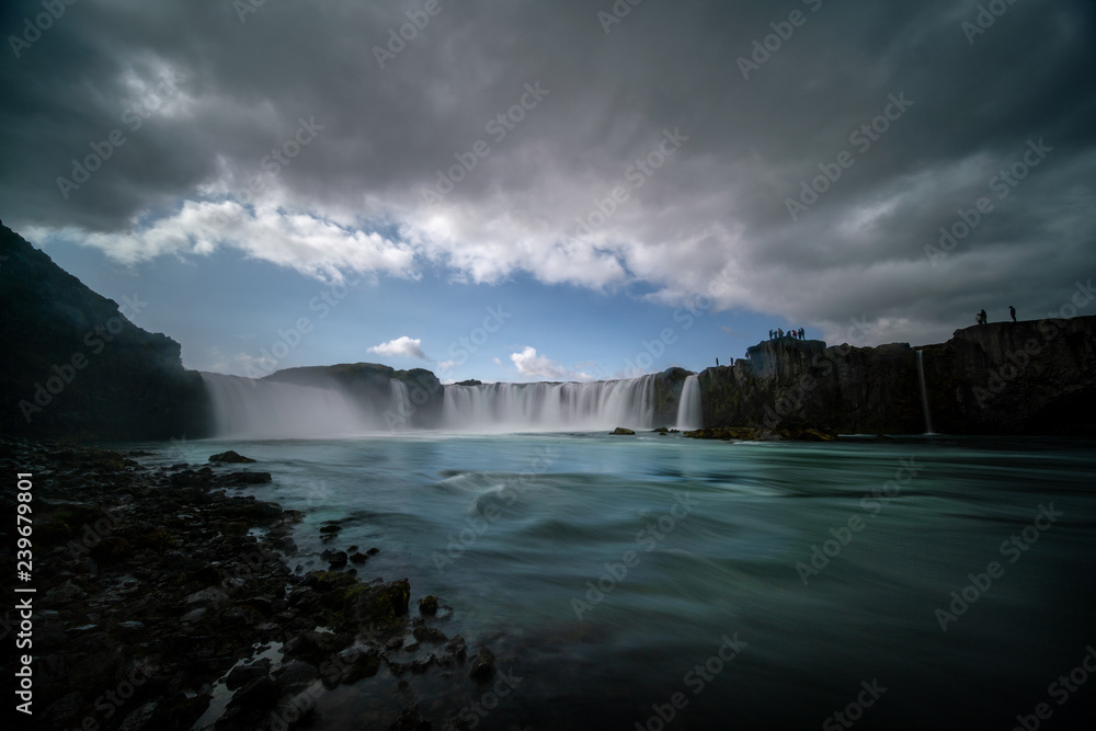  Godafoss waterfall at  Skjalfandafljot river, Iceland