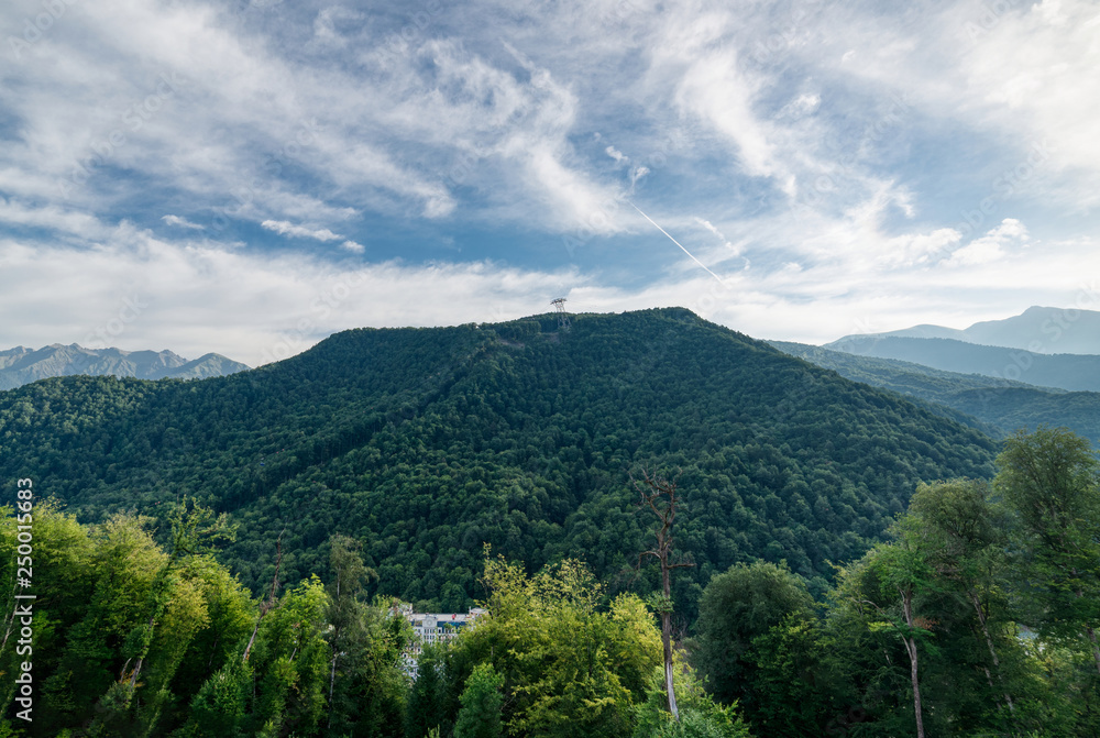 山景。晴朗的一天。