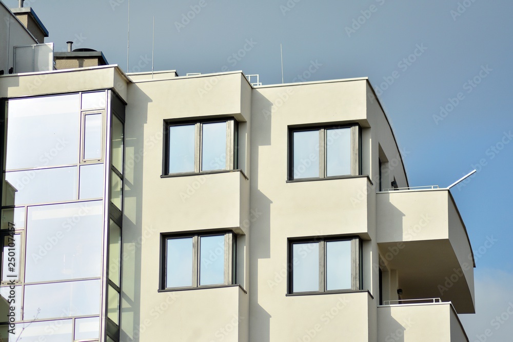 Modern complex of apartment residential buildings