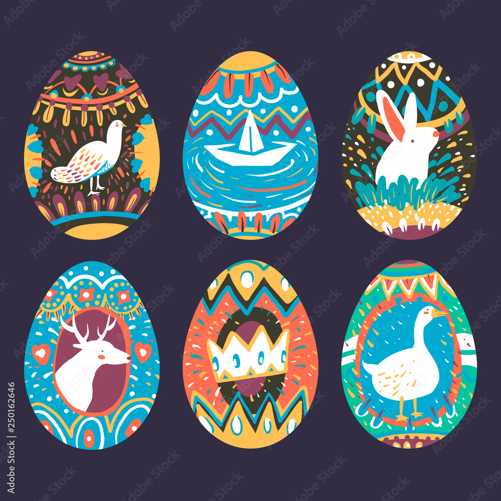 Easter egg designs collection