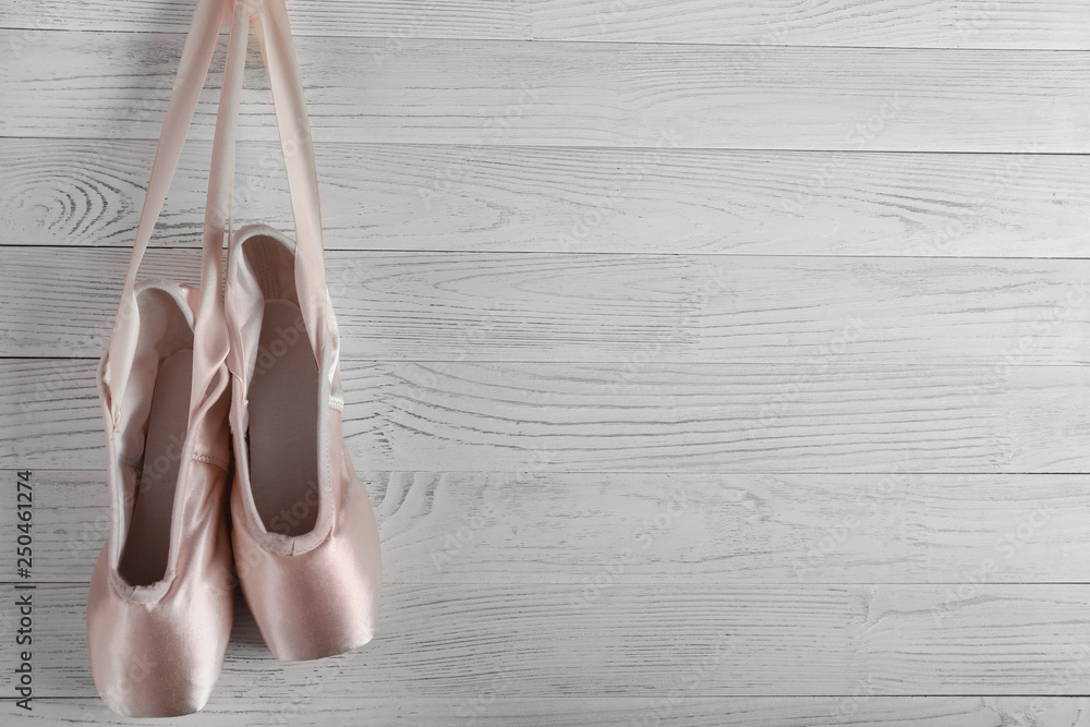 View of ballet shoes 