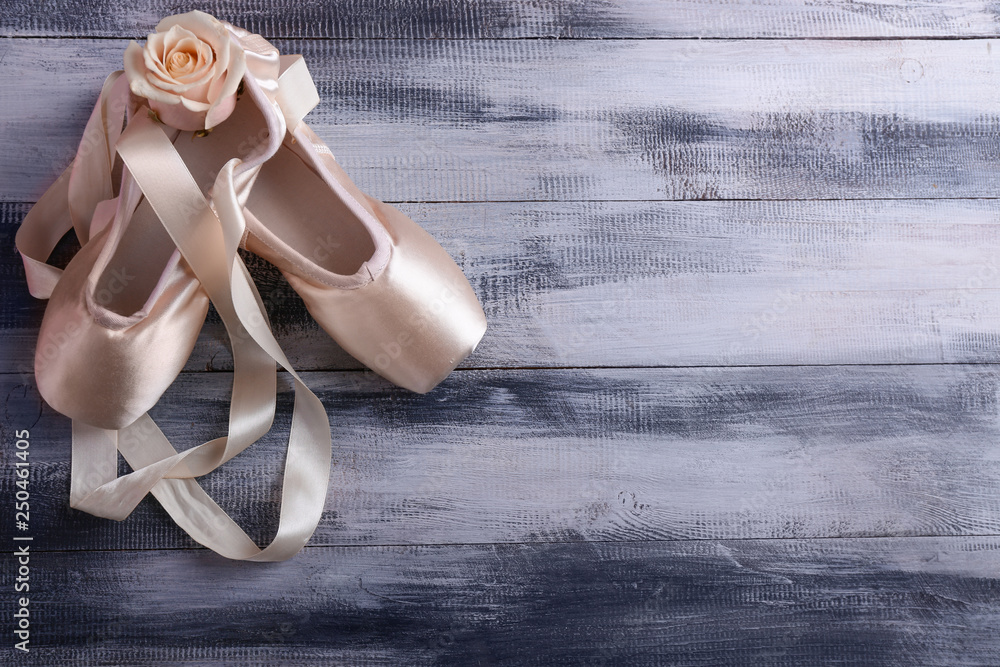 View of ballet shoes 