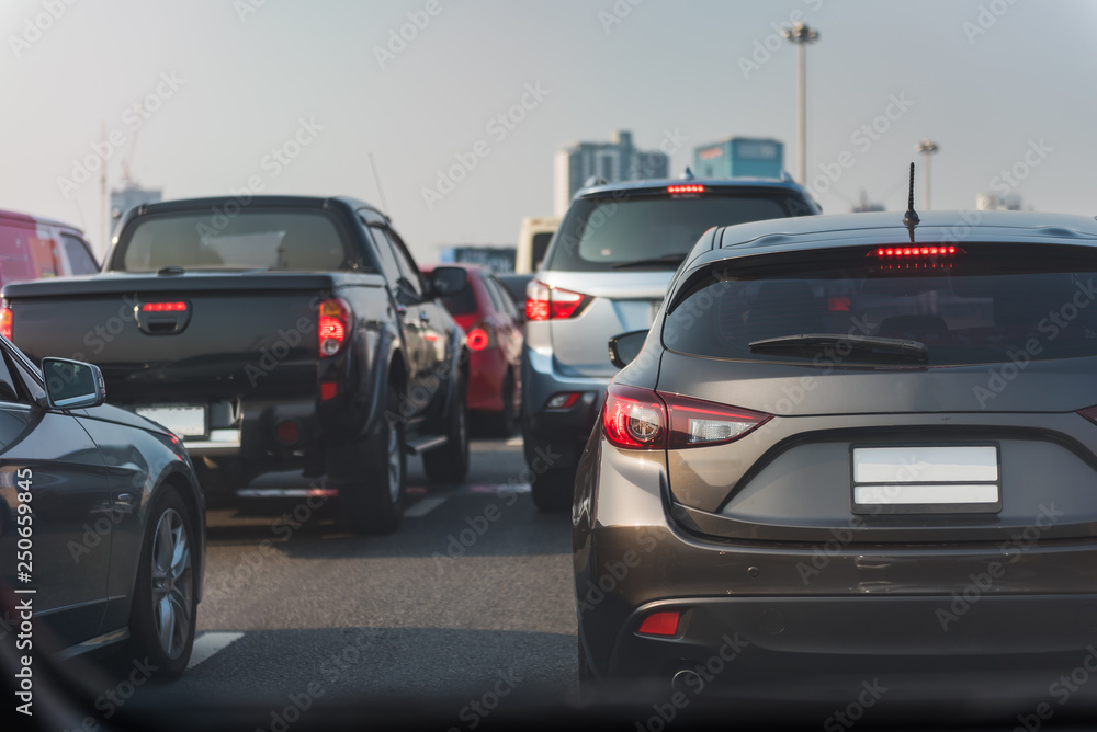 traffic jam on main street