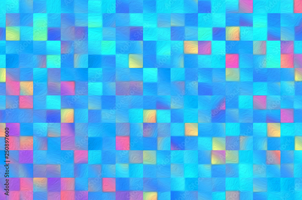 Abstract square blocks shapes gradient pattern background