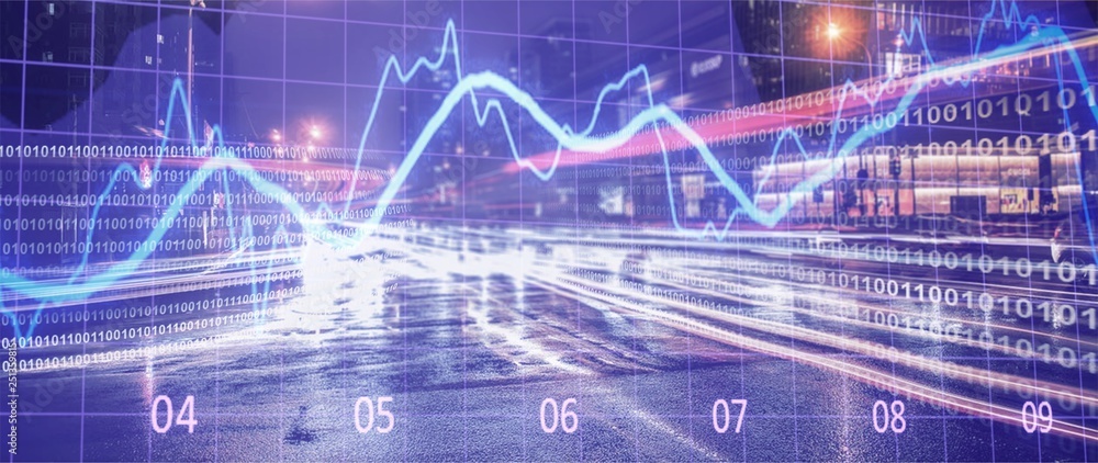 Financial market stock trade exchange finance analysis