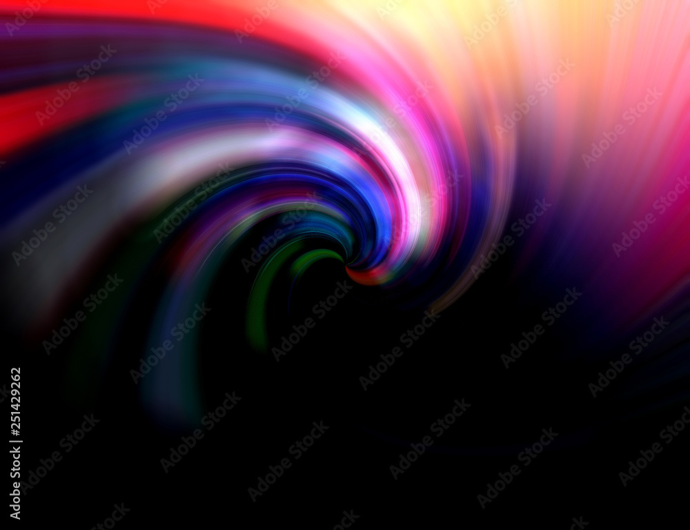 The colorful twist motion on abstract background