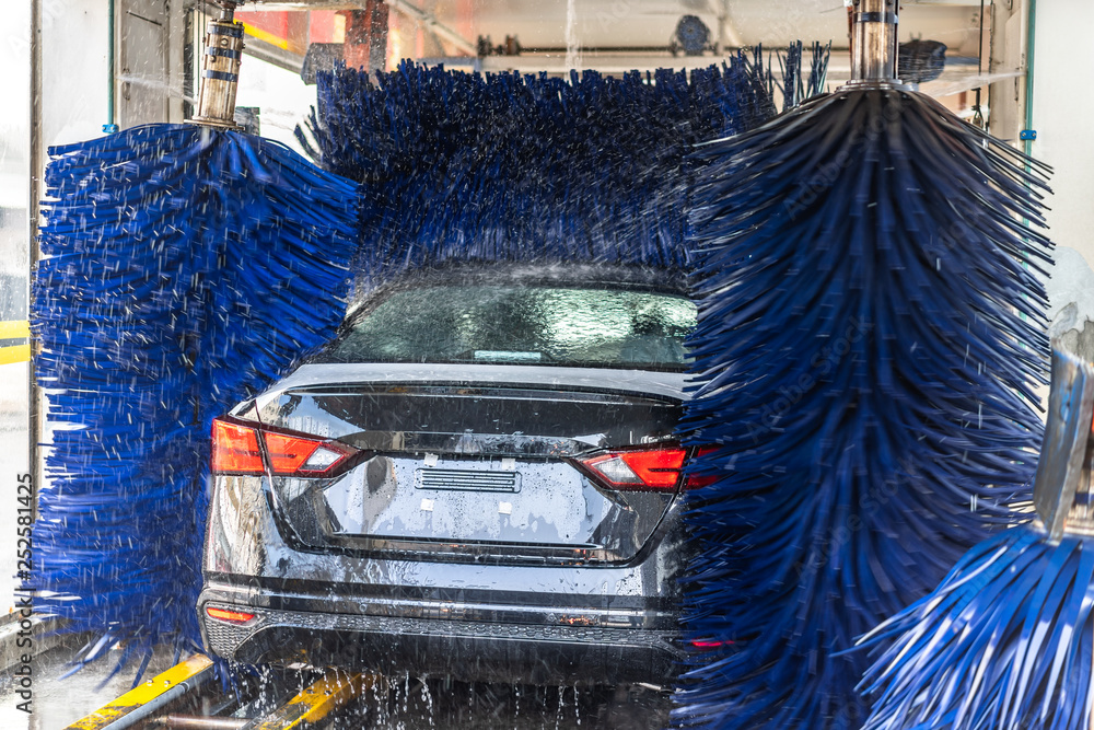 washing car