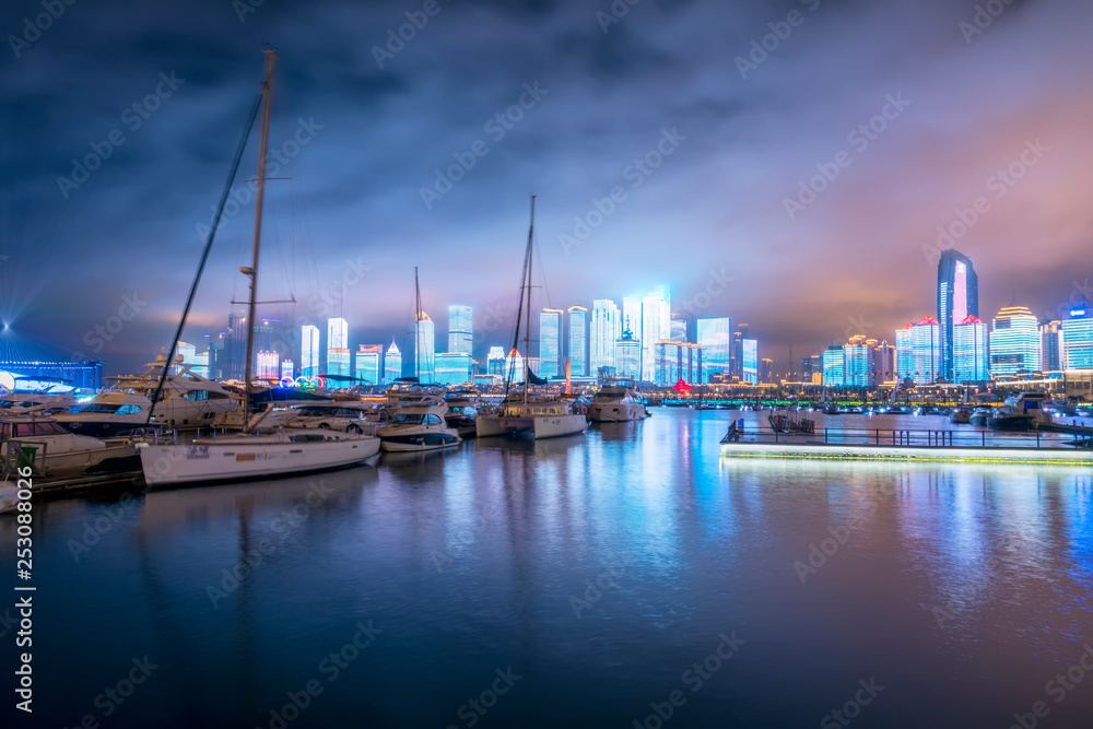 青岛浮山湾夜景……