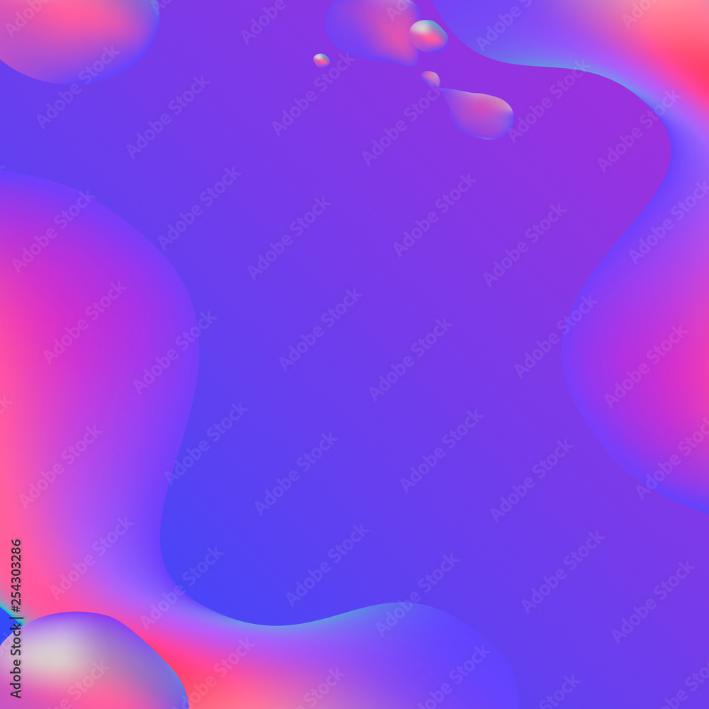 Fluid gradient wallpaper design