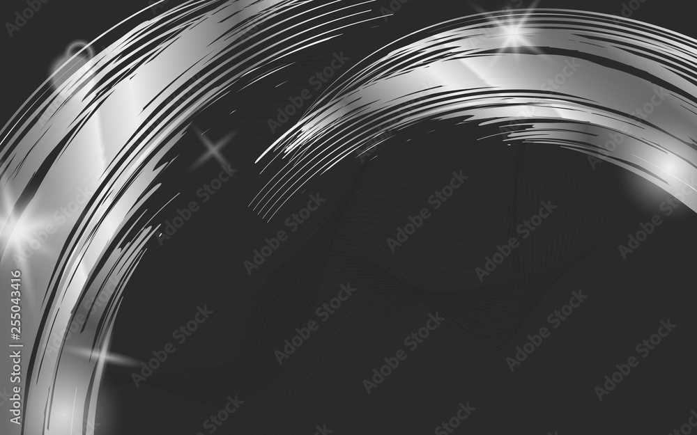 Silver wave abstract background illustration