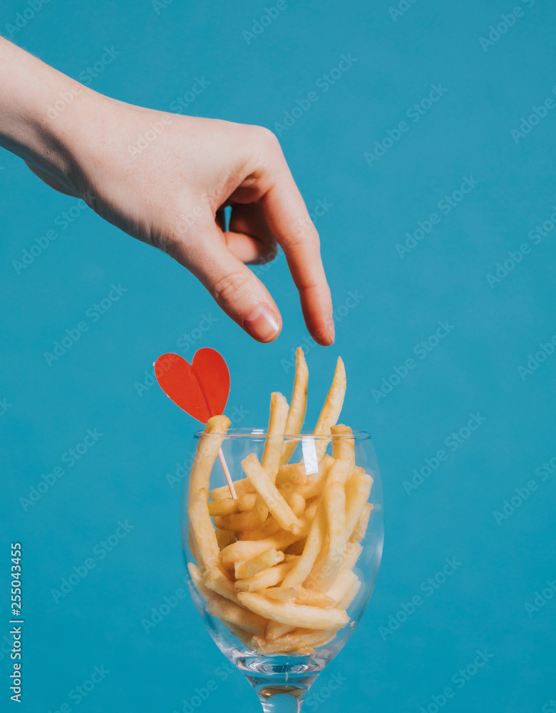 Loving french fries