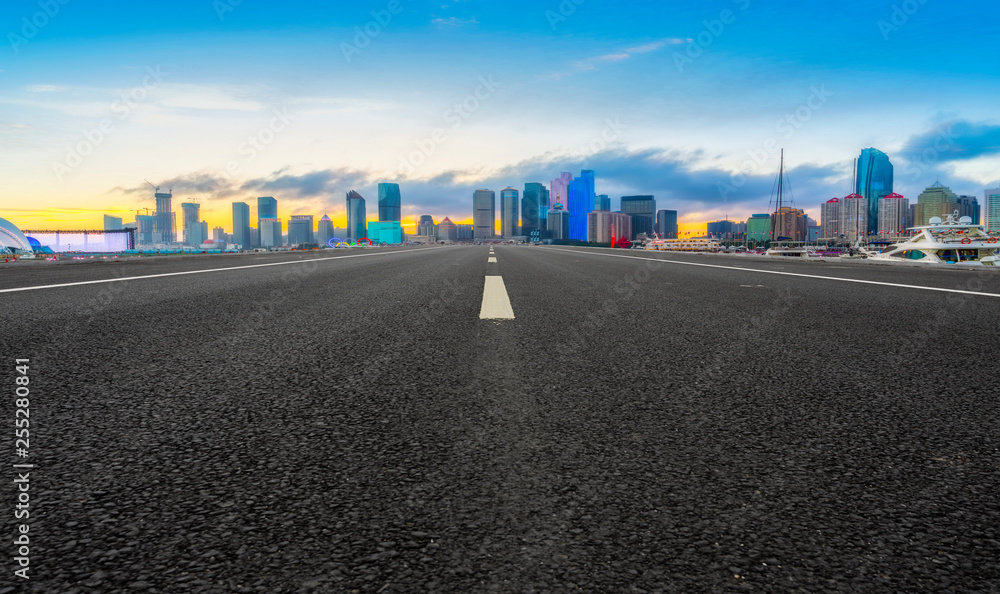 Urban Road, Highway and Construction Skyline..