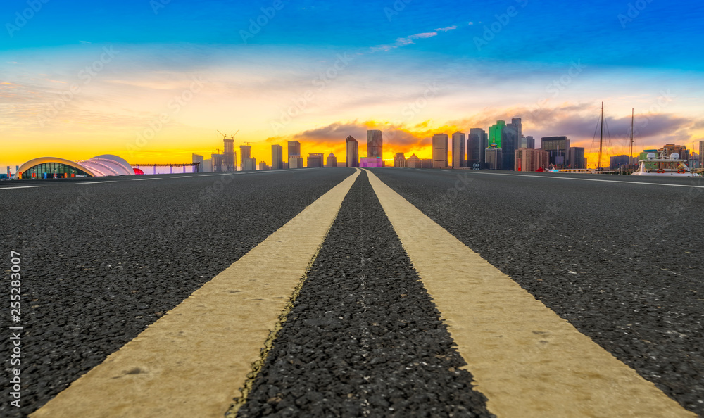 Urban Road, Highway and Construction Skyline..