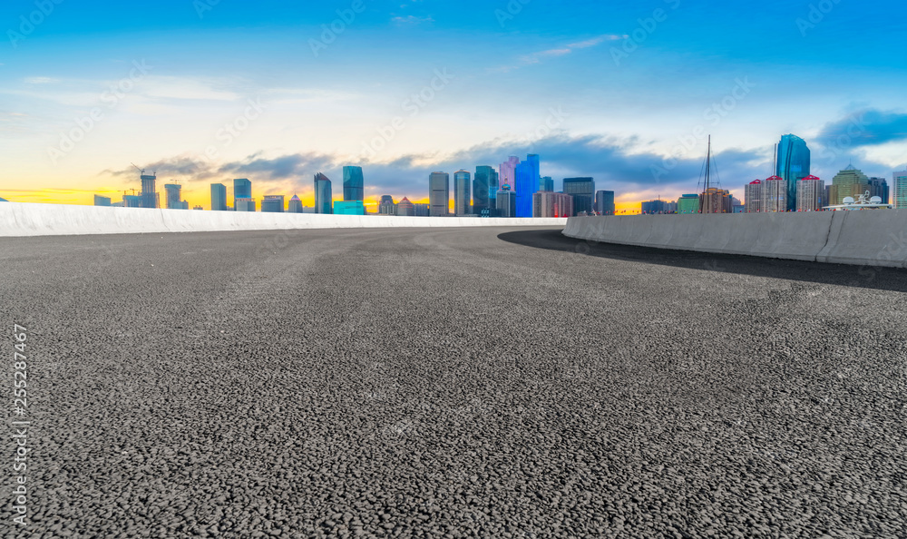 Urban Road, Highway and Construction Skyline..