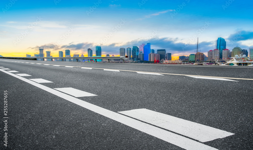 Urban Road, Highway and Construction Skyline..