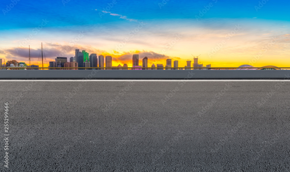 Urban Road, Highway and Construction Skyline..