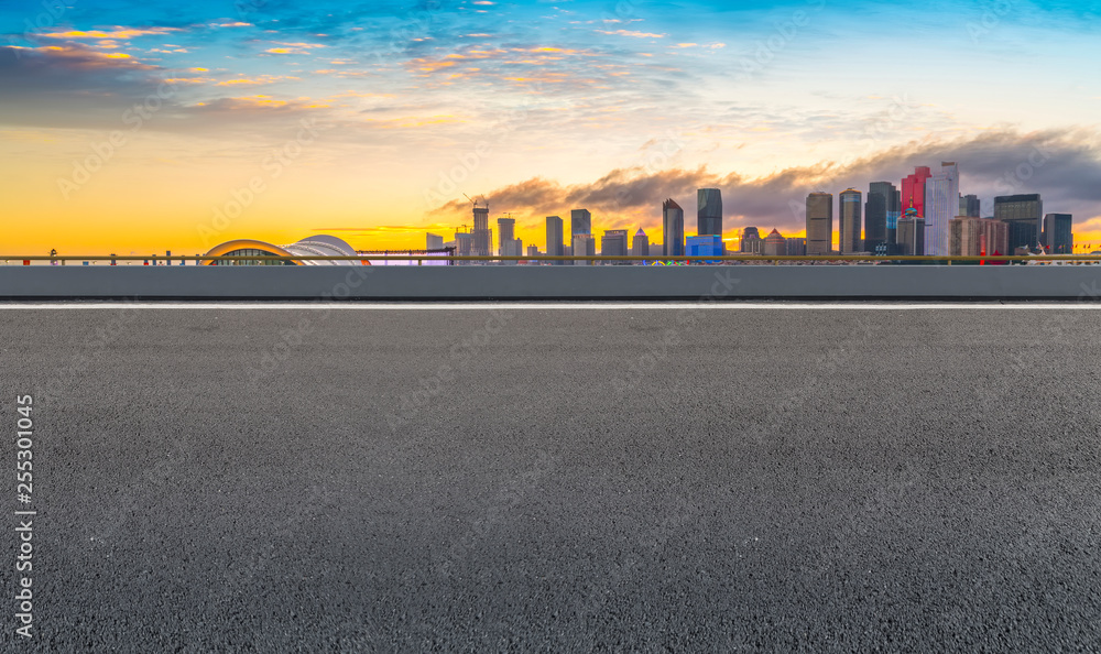 Urban Road, Highway and Construction Skyline..