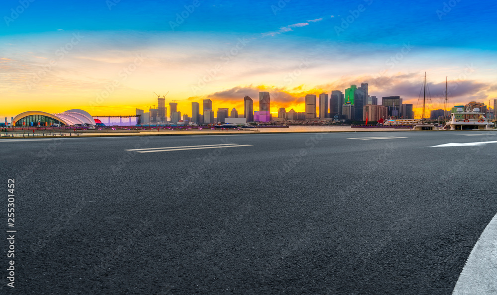 Urban Road, Highway and Construction Skyline..