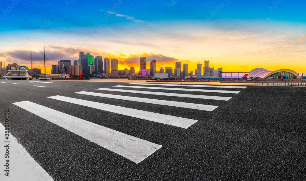 Urban Road, Highway and Construction Skyline..