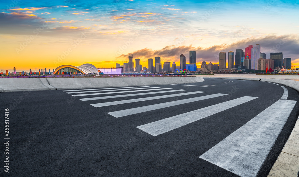 Urban Road, Highway and Construction Skyline..