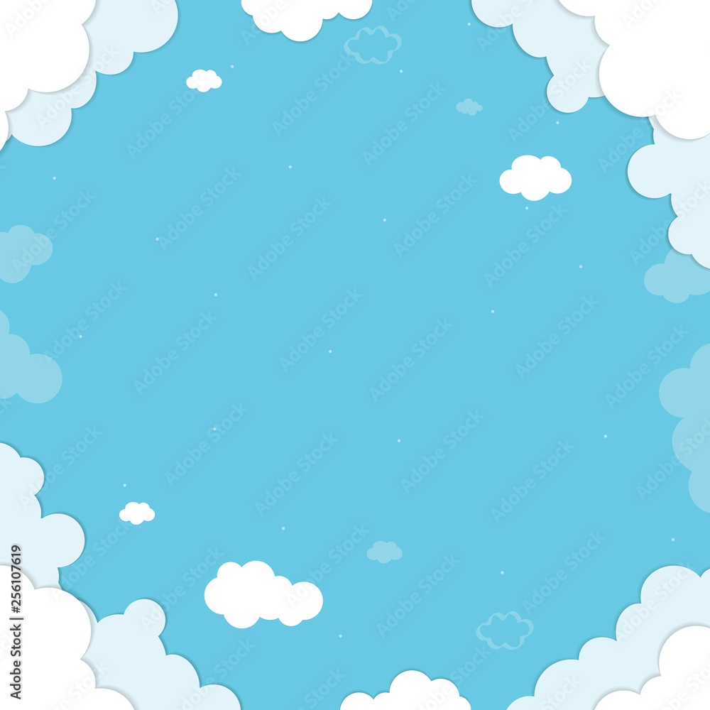 Cloudy blue background