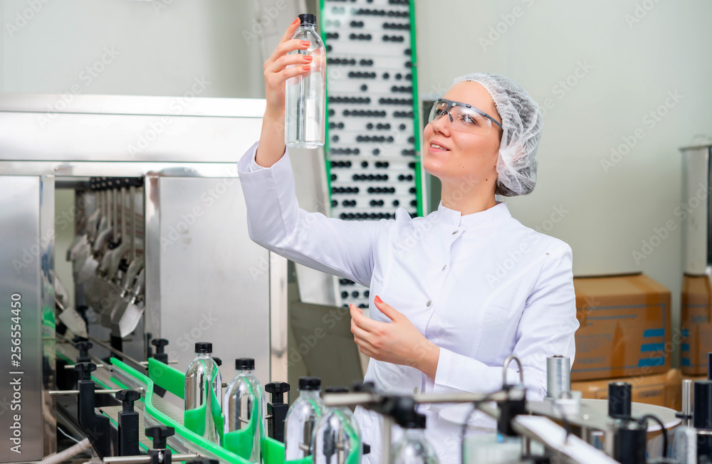 Water bottling line for processing and bottling pure spring water