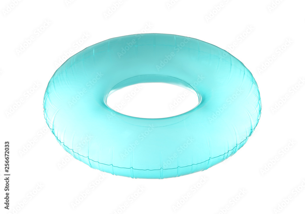 Inflatable ring on white background