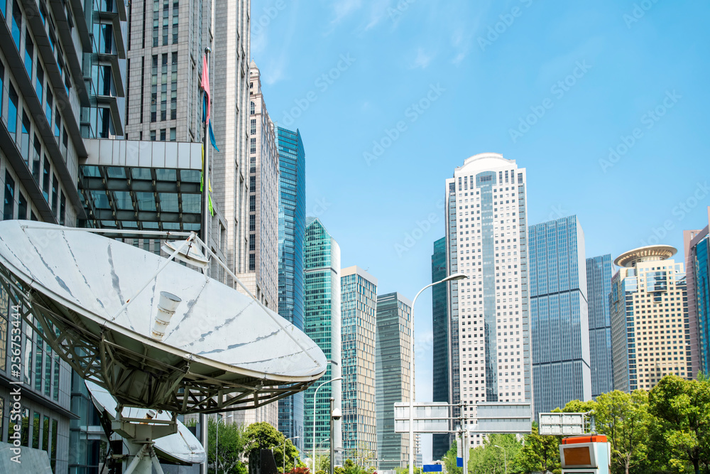 Skyscrapers in the Financial District of Shanghai, China