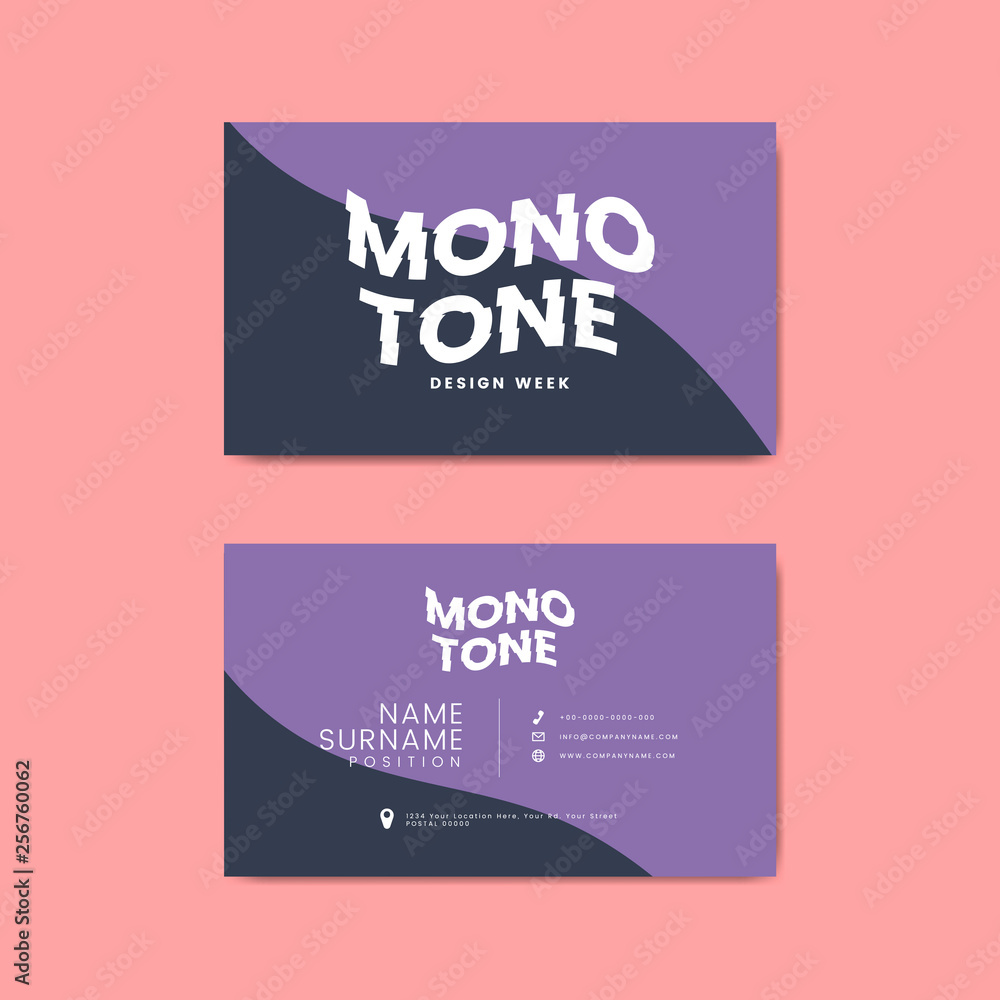 Corporate business card template