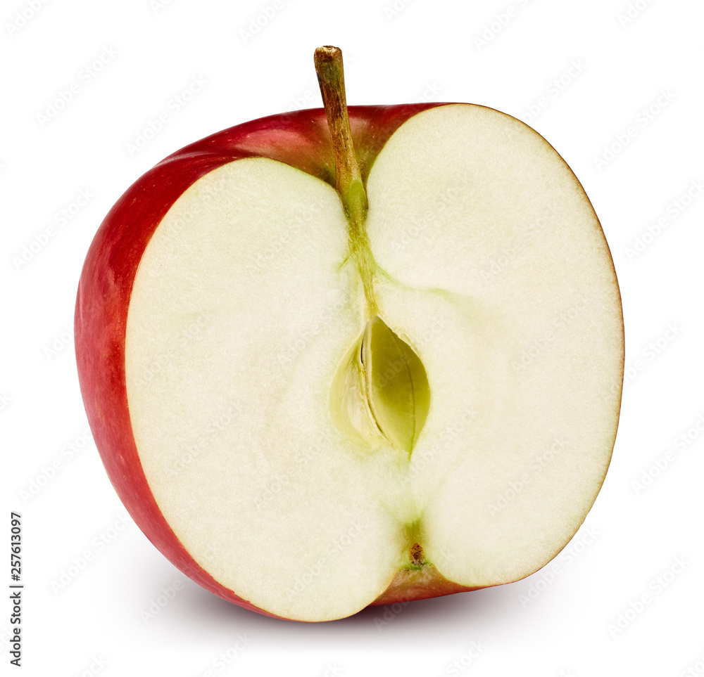 Red apple isolated on white