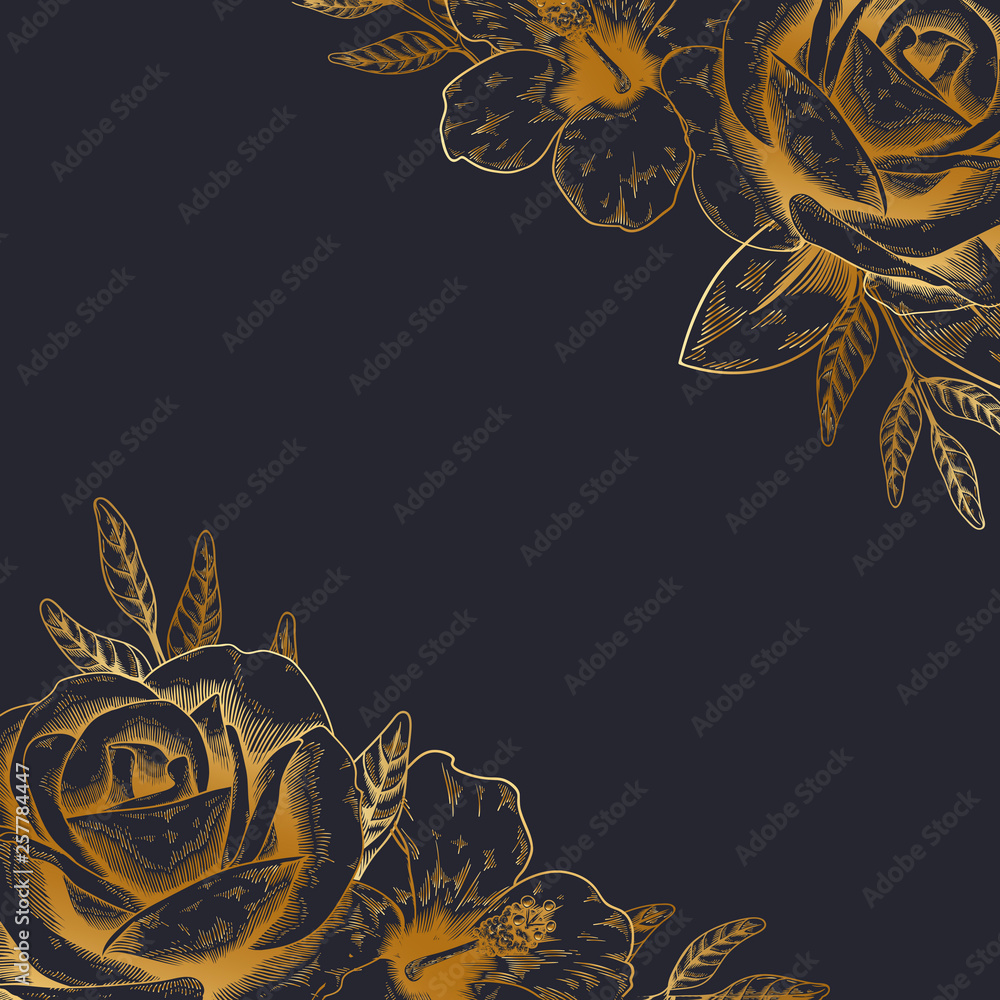 Vintage floral background