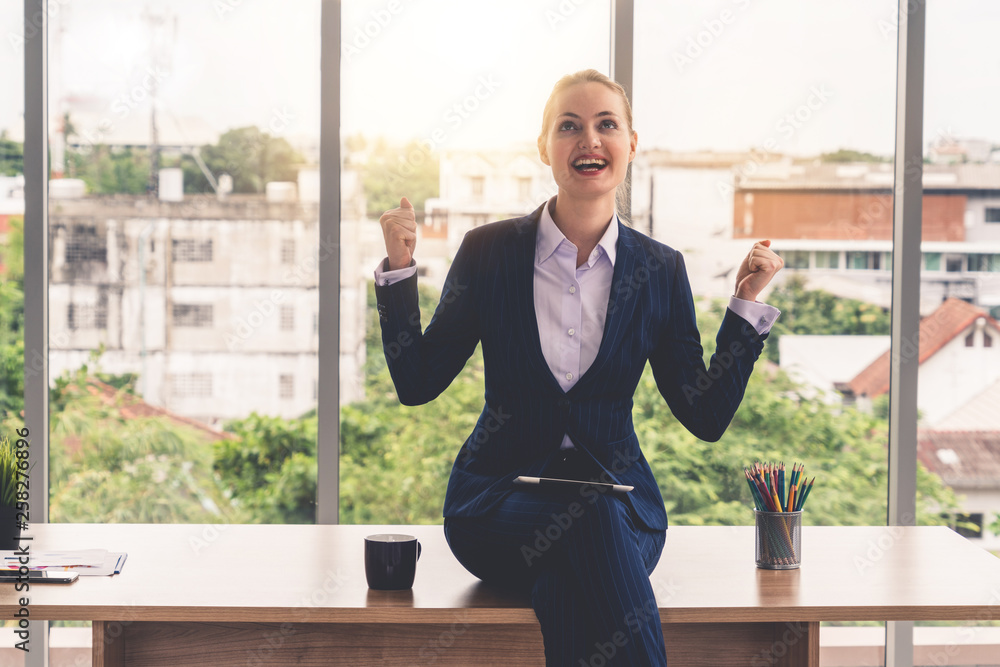 Portrait of businesswoman executive leader at office.