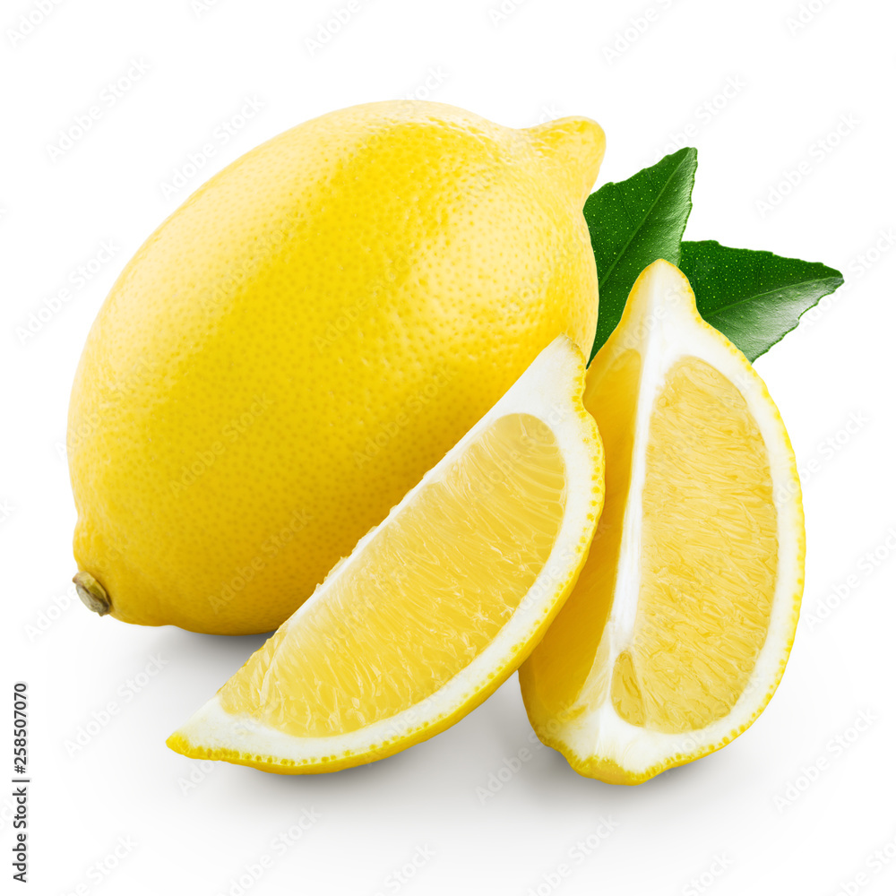 Fresh lemon with slices