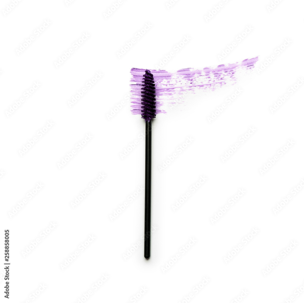 Mascara on white background