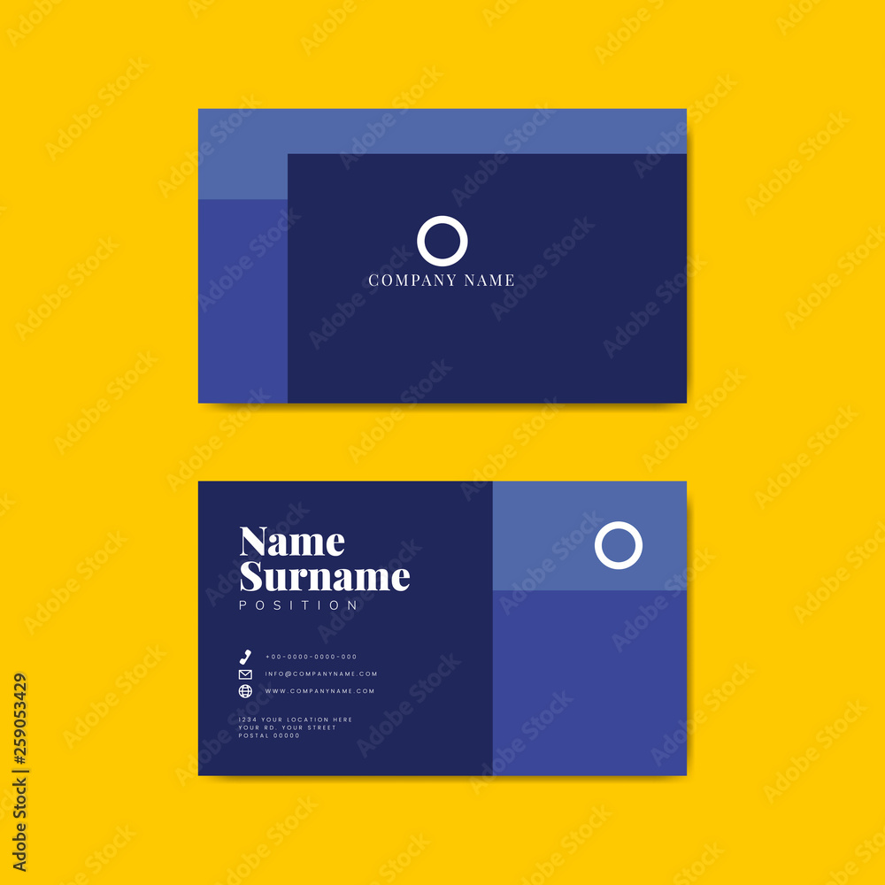 Corporate business card template