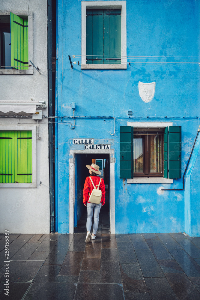 Young girl in Burano