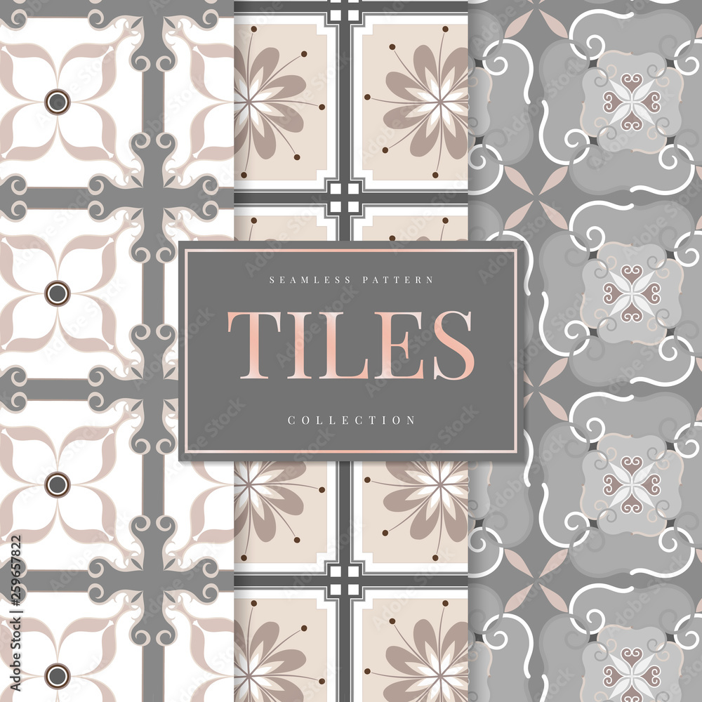 Floor tiles set